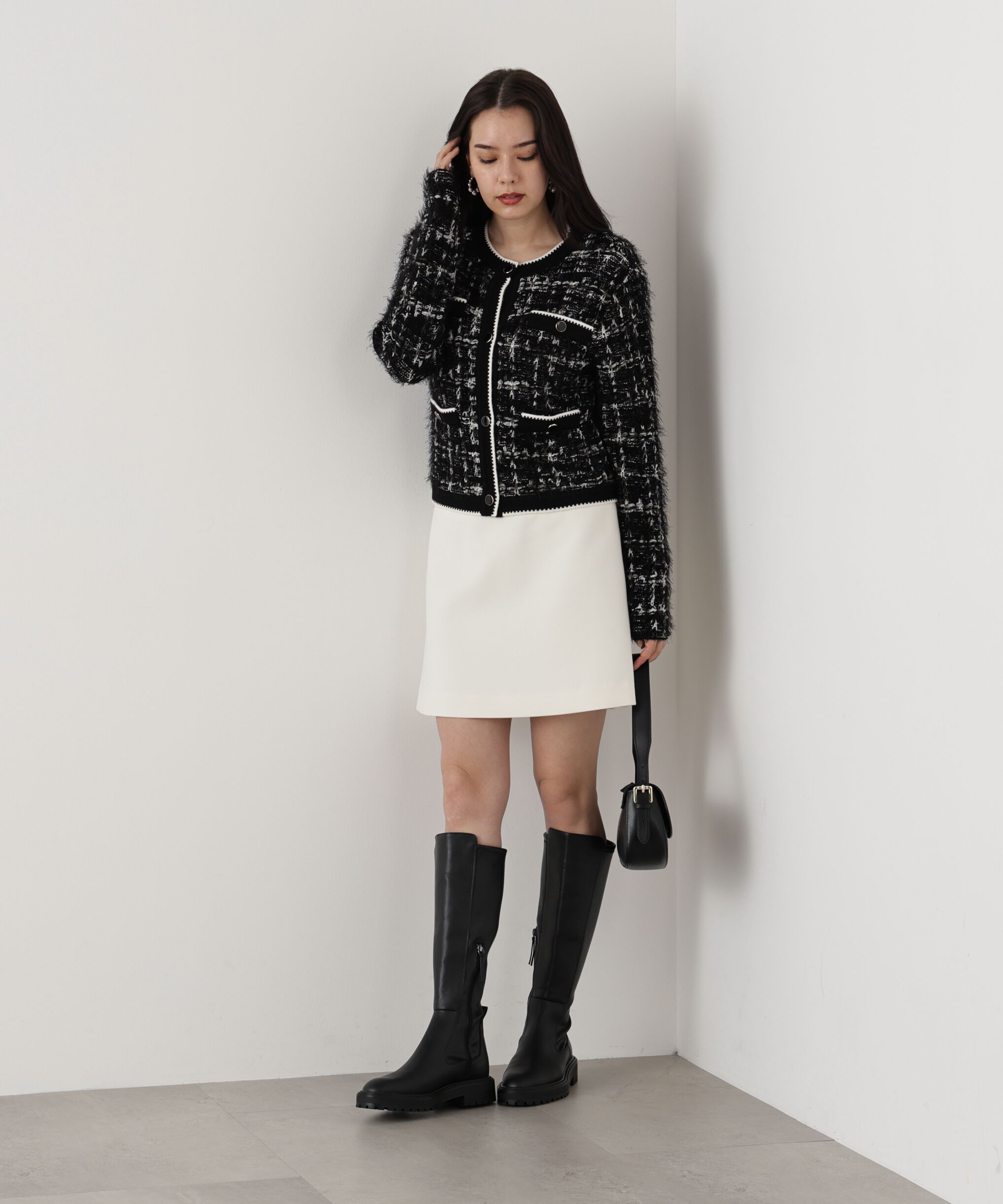  「◆フェザーヤーンツイードニットジャケット」|その他|