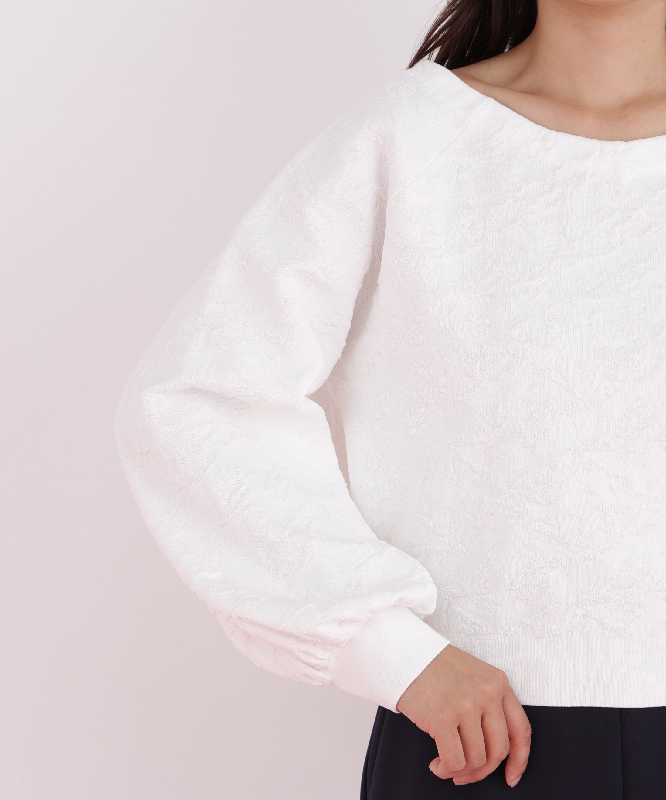  「ニットジャガードＶネックプルオーバー」|ニット・セーター|