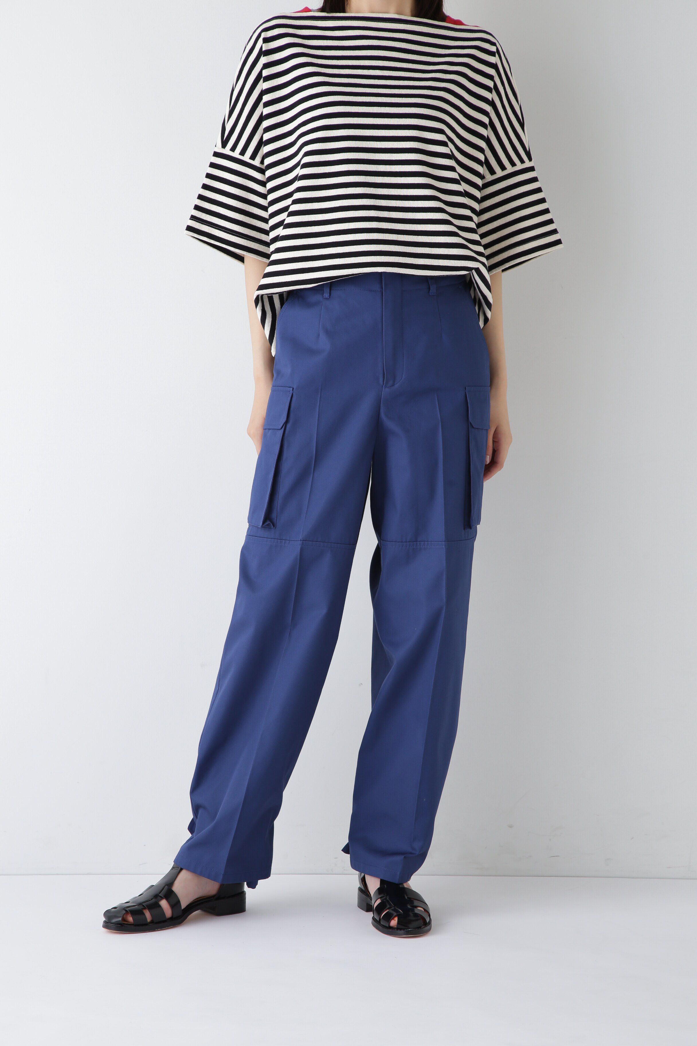  「◆コットンギャバパンツ」|その他|ブルー