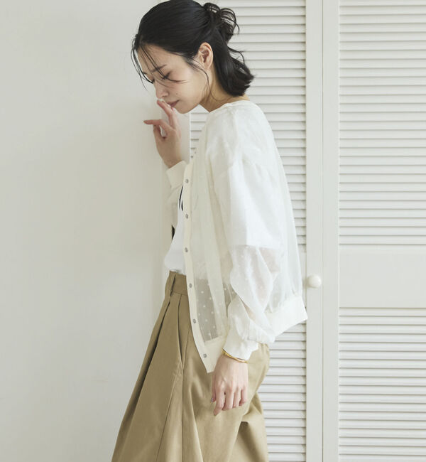 Doux archives「２ＷＡＹシアードットカーディガン」|シャツ・ブラウス|