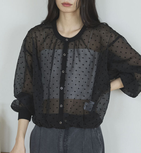Doux archives「２ＷＡＹシアードットカーディガン」|シャツ・ブラウス|