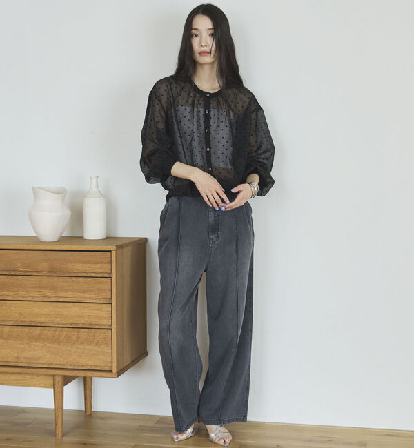 Doux archives「２ＷＡＹシアードットカーディガン」|シャツ・ブラウス|