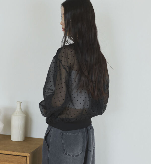 Doux archives「２ＷＡＹシアードットカーディガン」|シャツ・ブラウス|