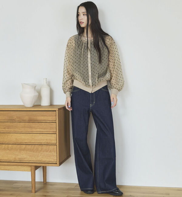 Doux archives「２ＷＡＹシアードットカーディガン」|シャツ・ブラウス|