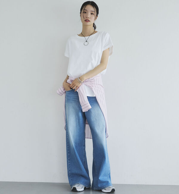 Doux archives「ターンバックスリーブベーシックＴシャツ」|Tシャツ・カットソー|