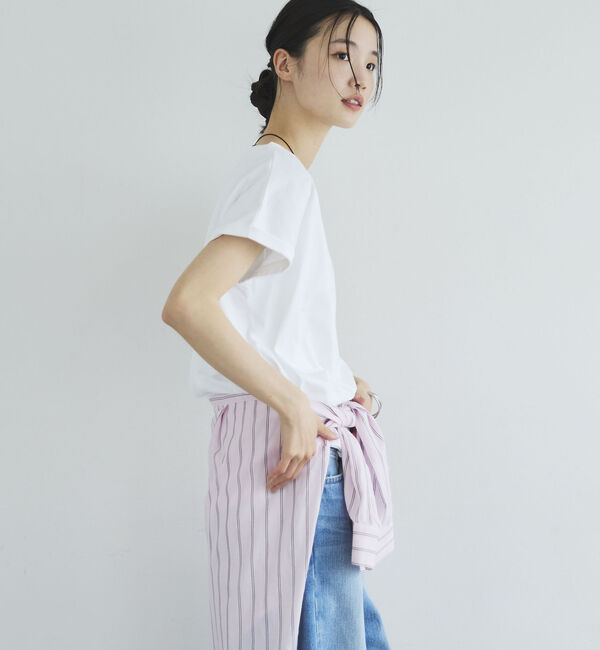 Doux archives「ターンバックスリーブベーシックＴシャツ」|Tシャツ・カットソー|