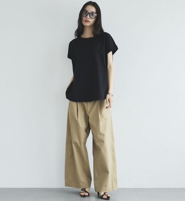 Doux archives「ターンバックスリーブベーシックＴシャツ」|Tシャツ・カットソー|