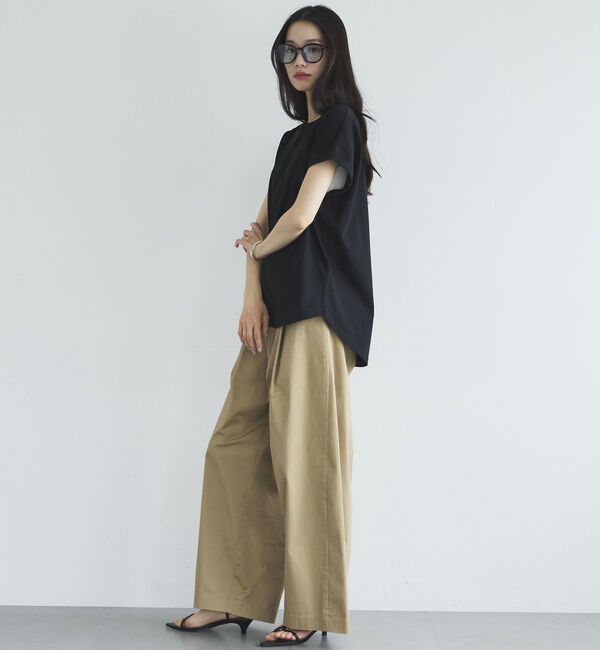 Doux archives「ターンバックスリーブベーシックＴシャツ」|Tシャツ・カットソー|