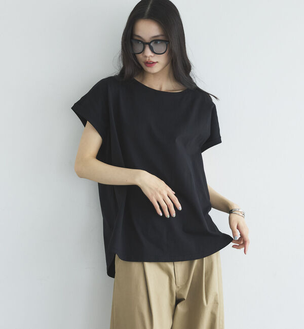 Doux archives「ターンバックスリーブベーシックＴシャツ」|Tシャツ・カットソー|