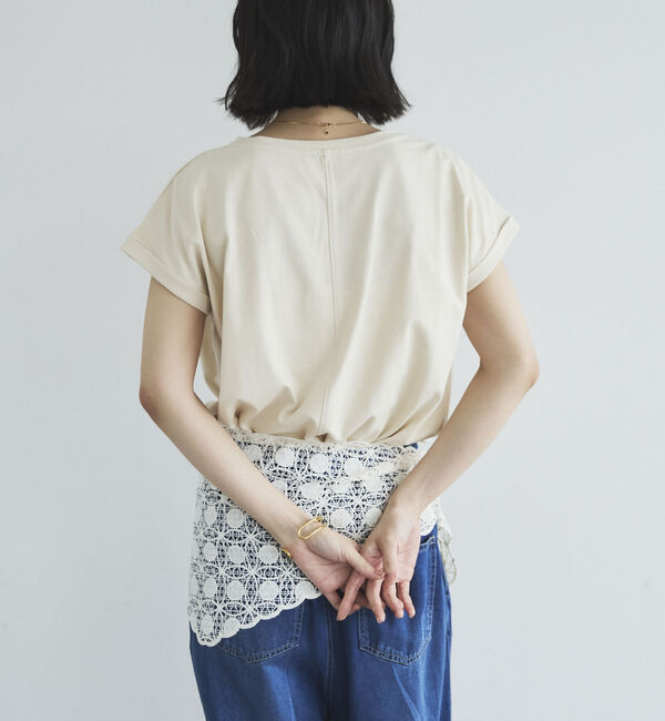 Doux archives「ターンバックスリーブベーシックＴシャツ」|Tシャツ・カットソー|