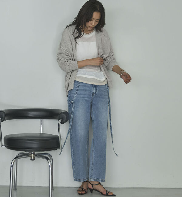 Doux archives「ペーパーヤーンＶネックカーディガン」|カーディガン|