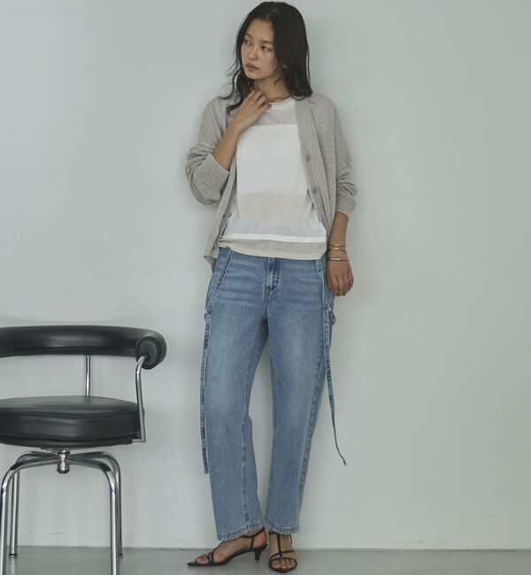 Doux archives「ペーパーヤーンＶネックカーディガン」|カーディガン|