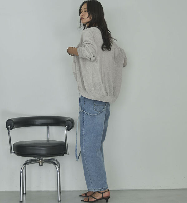 Doux archives「ペーパーヤーンＶネックカーディガン」|カーディガン|