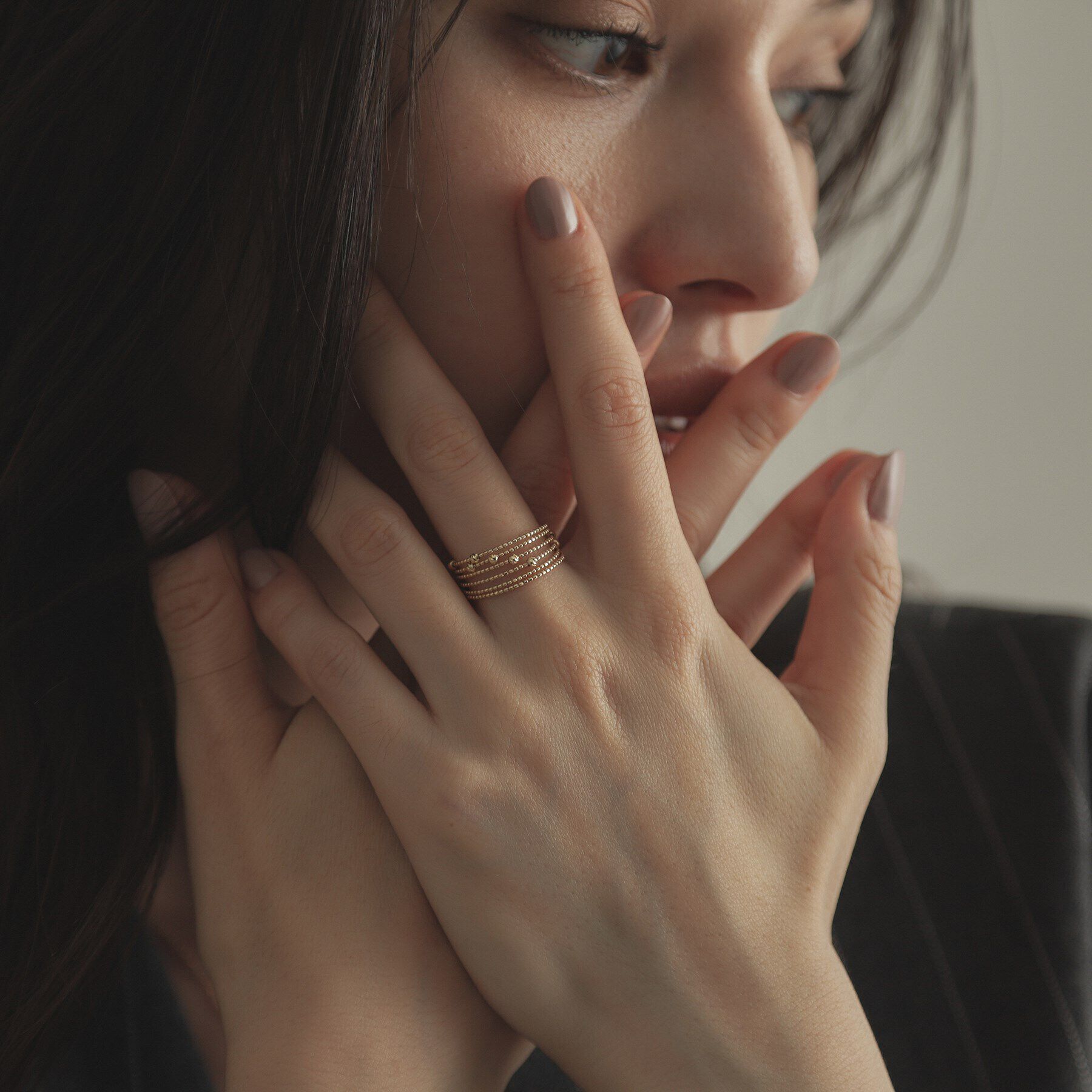 COCOSHNIK「K10ハニーカットボール形状記憶 リング大（15号、18号）」|リング|