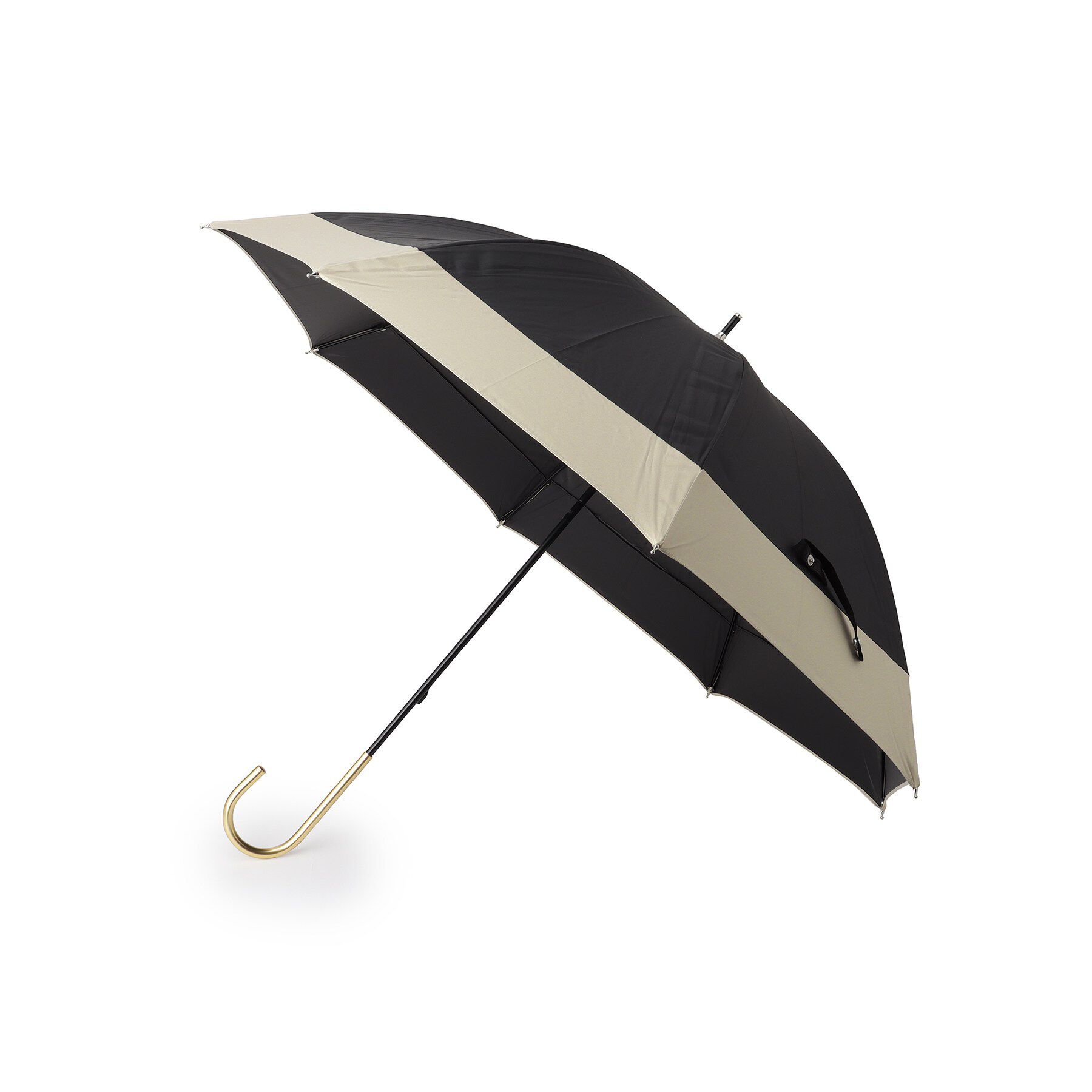 SHOO･LA･RUE「【because】【晴雨兼用】バイカラーロング」|傘|ブラック(219)