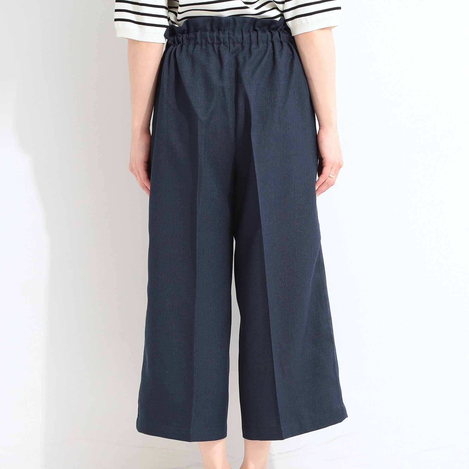 SHOO･LA･RUE「【S-LL】ロープベルトが爽やか ガウチョパンツ」|その他|