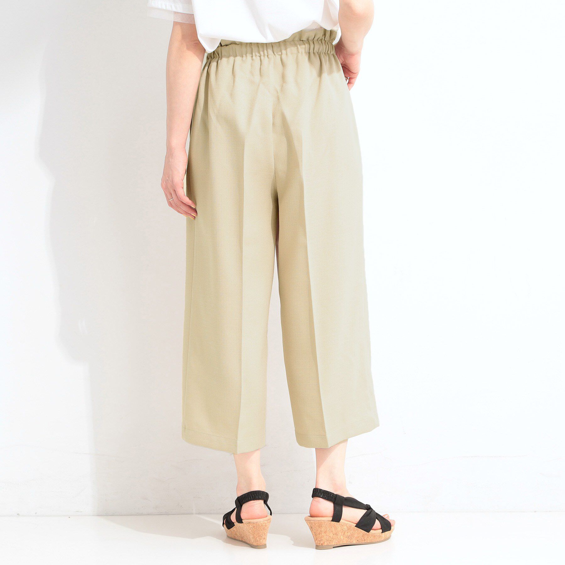 SHOO･LA･RUE「【S-LL】ロープベルトが爽やか ガウチョパンツ」|その他|