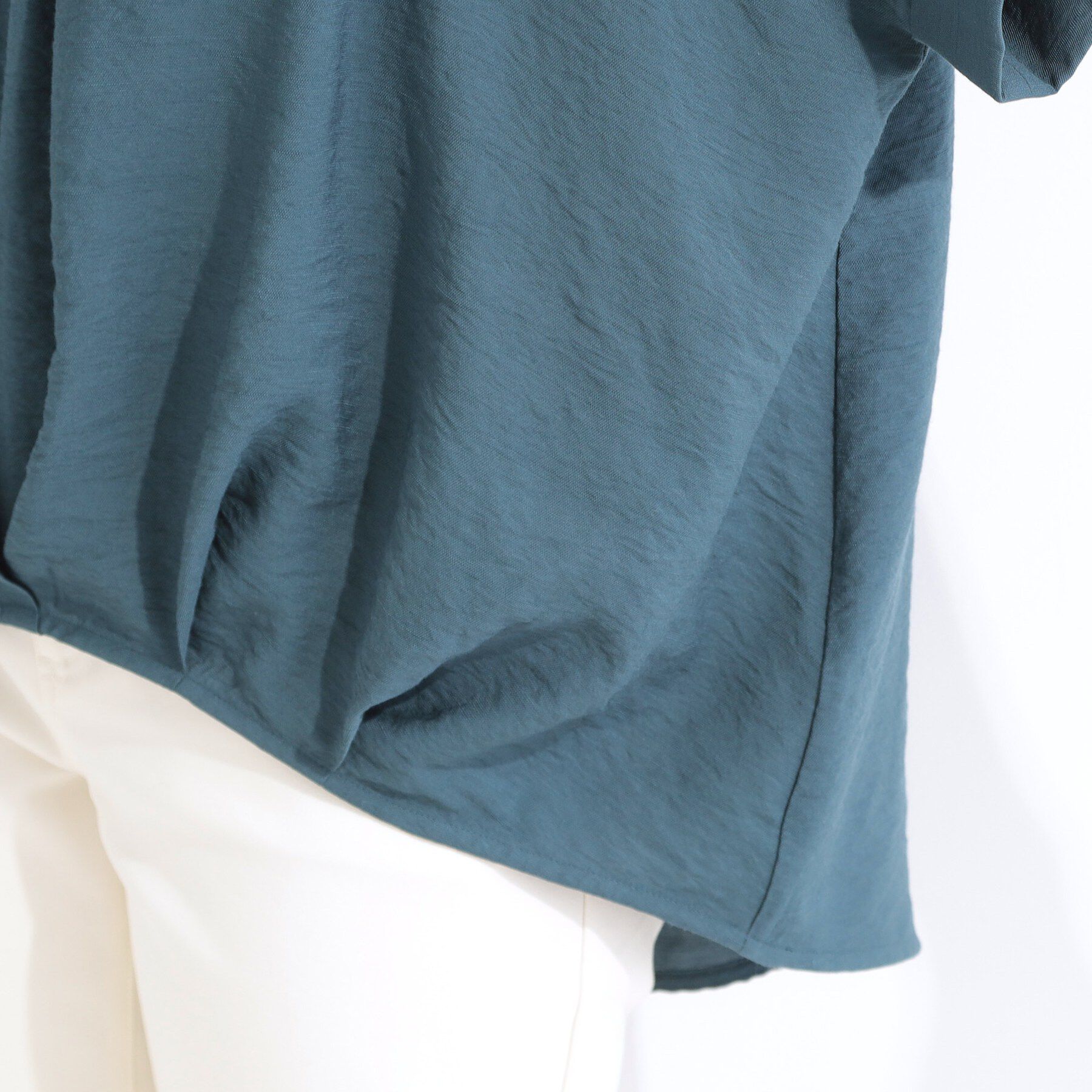 SHOO･LA･RUE「【ひんやり】裾タックスキッパーシャツ」|シャツ・ブラウス|