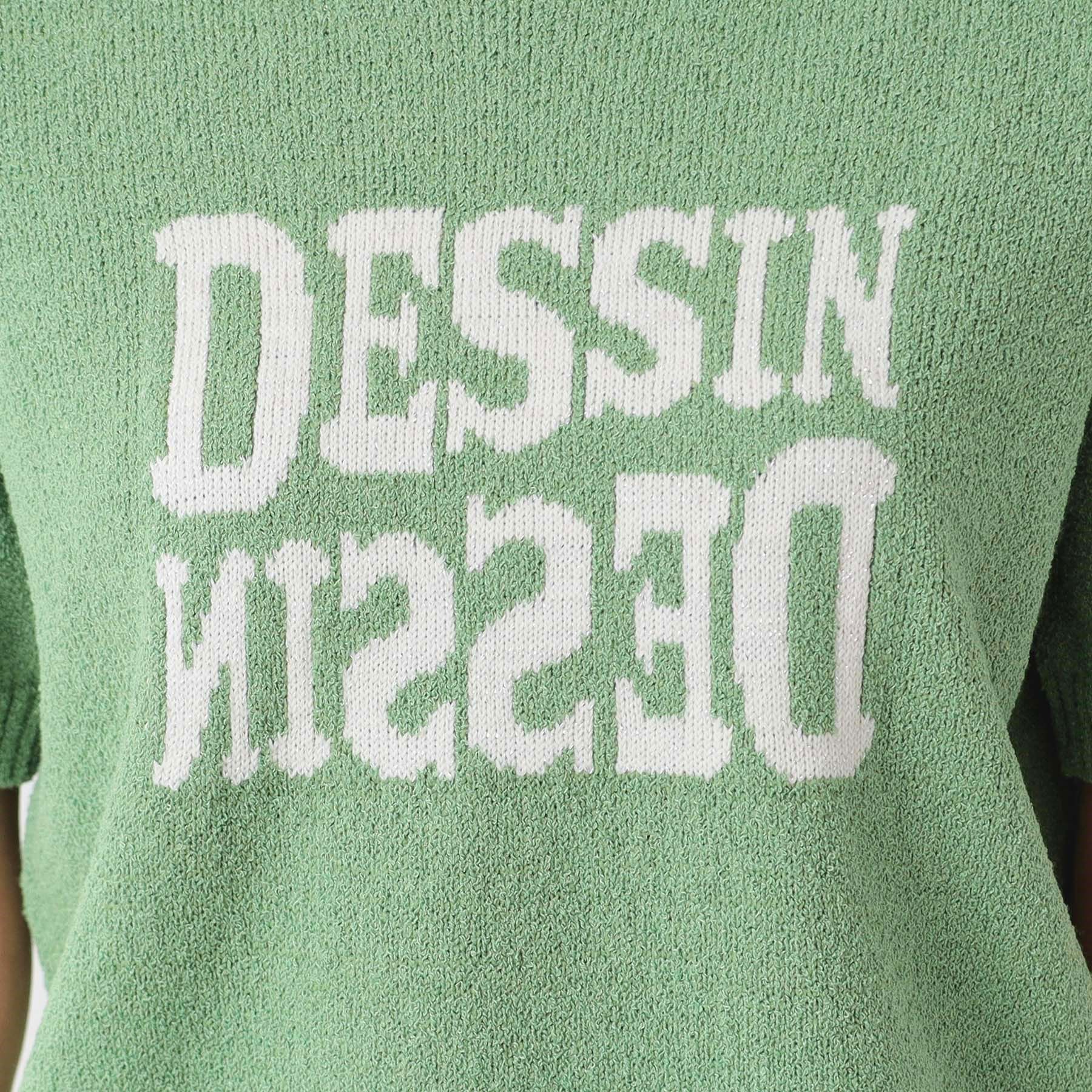 Dessin「【洗える】ロゴジャカード半袖ニット（S～L）」|ニット・セーター|