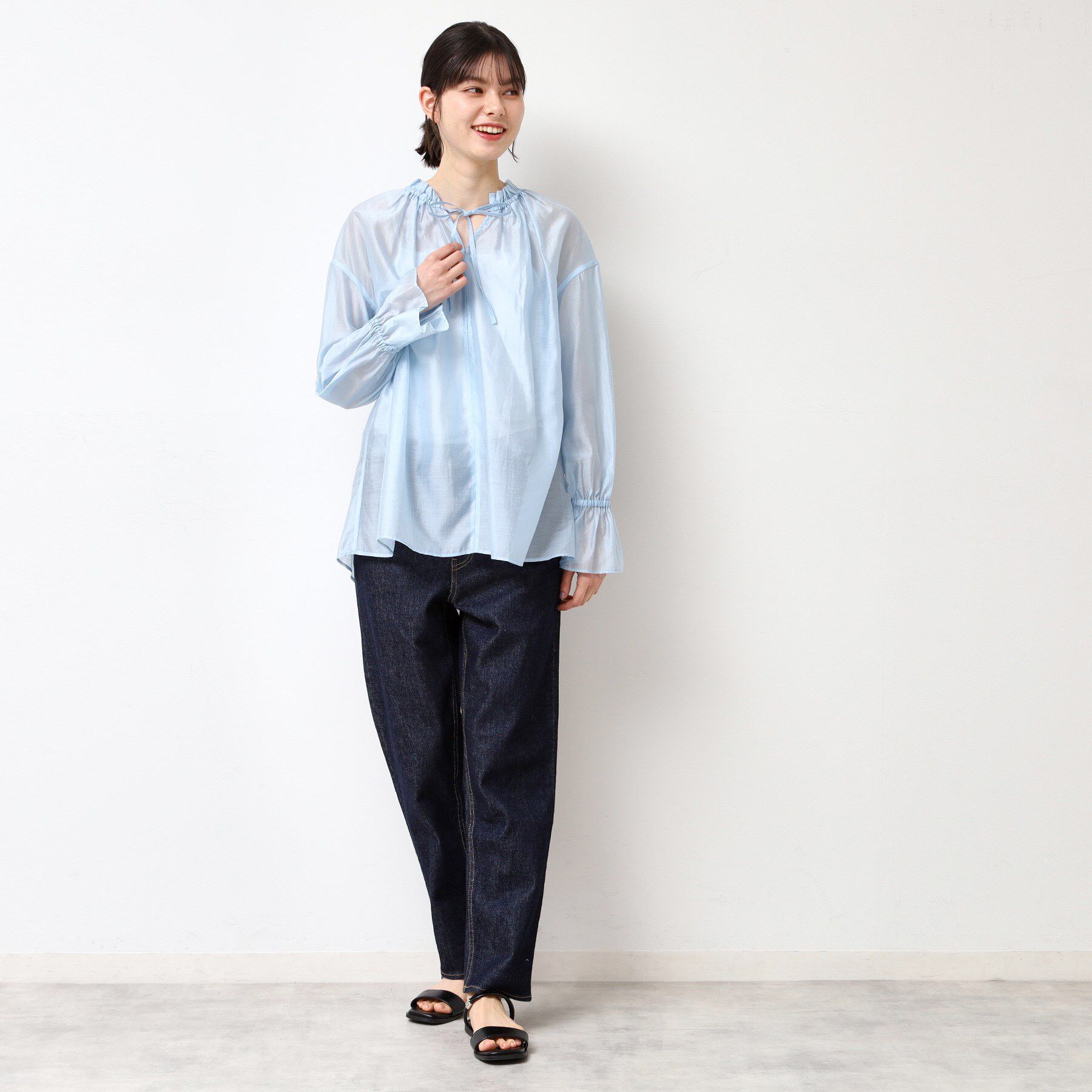 Dessin「【洗える】フリルリボンブラウス」|シャツ・ブラウス|