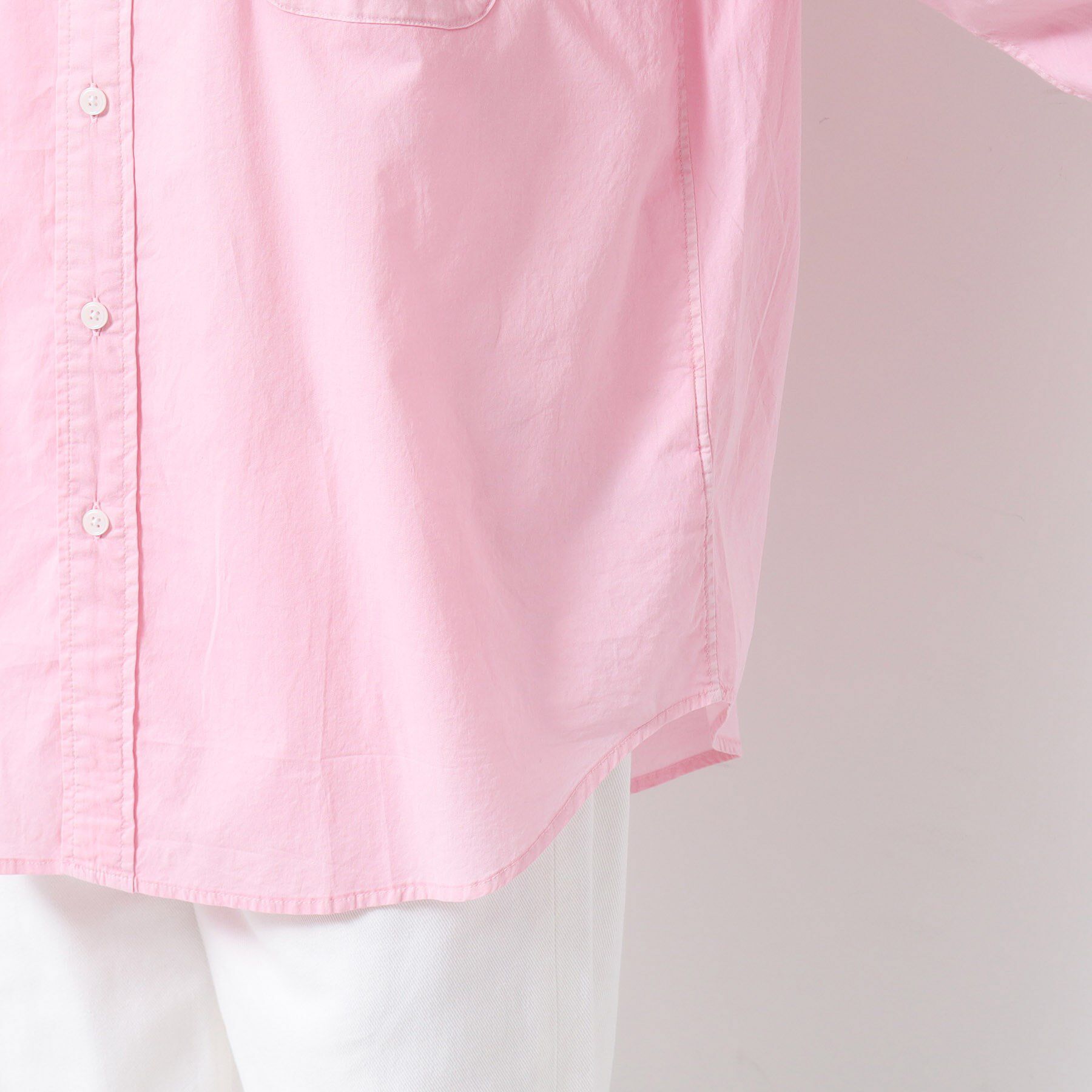 Dessin「【洗える】ピグメント染バックギャザーシャツ」|シャツ・ブラウス|