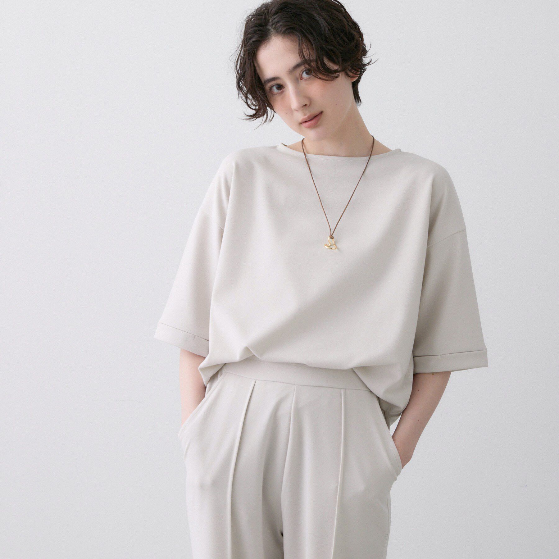 Dessin「【2点セット/洗える】ジョーゼットセットアップ」|スーツ|