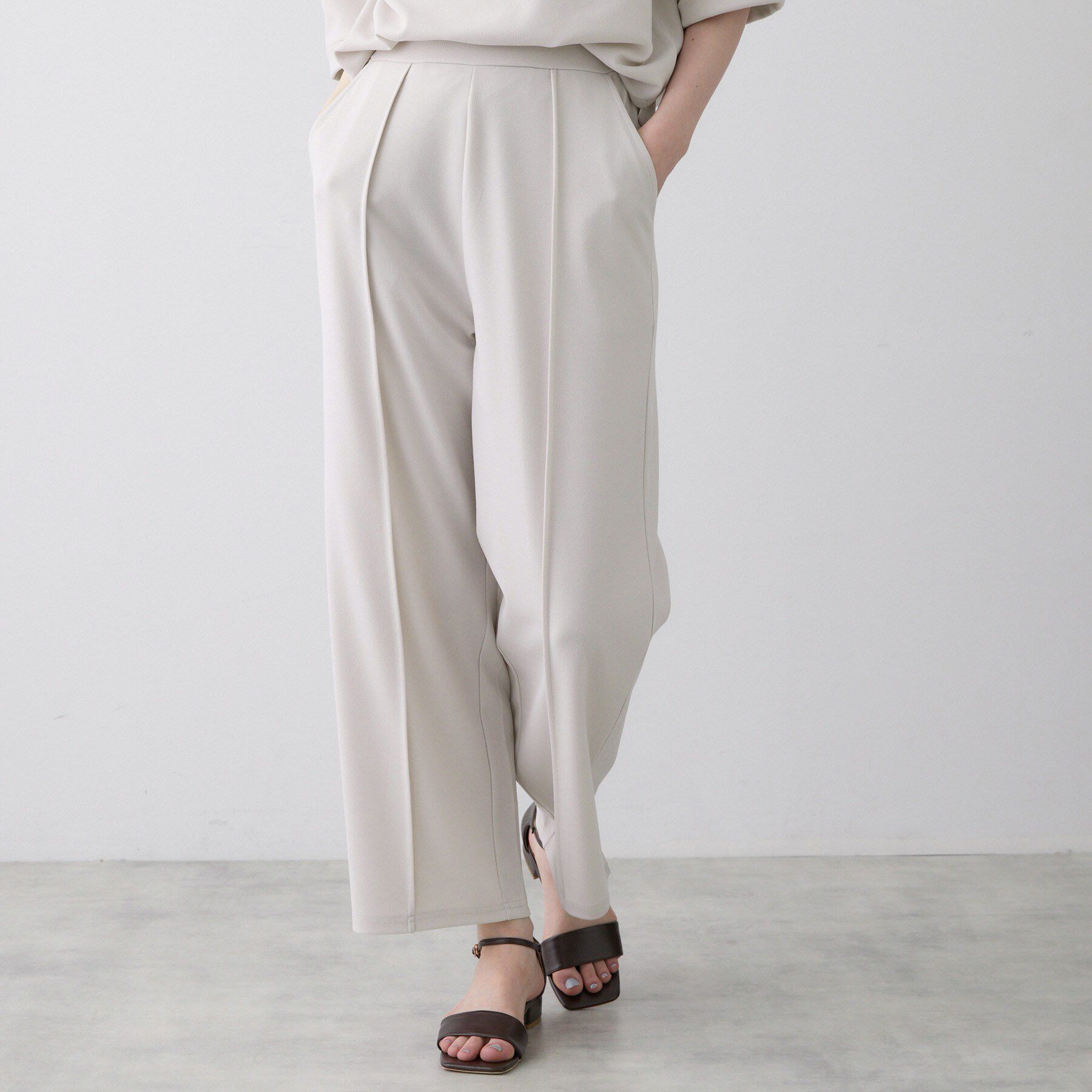 Dessin「【2点セット/洗える】ジョーゼットセットアップ」|スーツ|