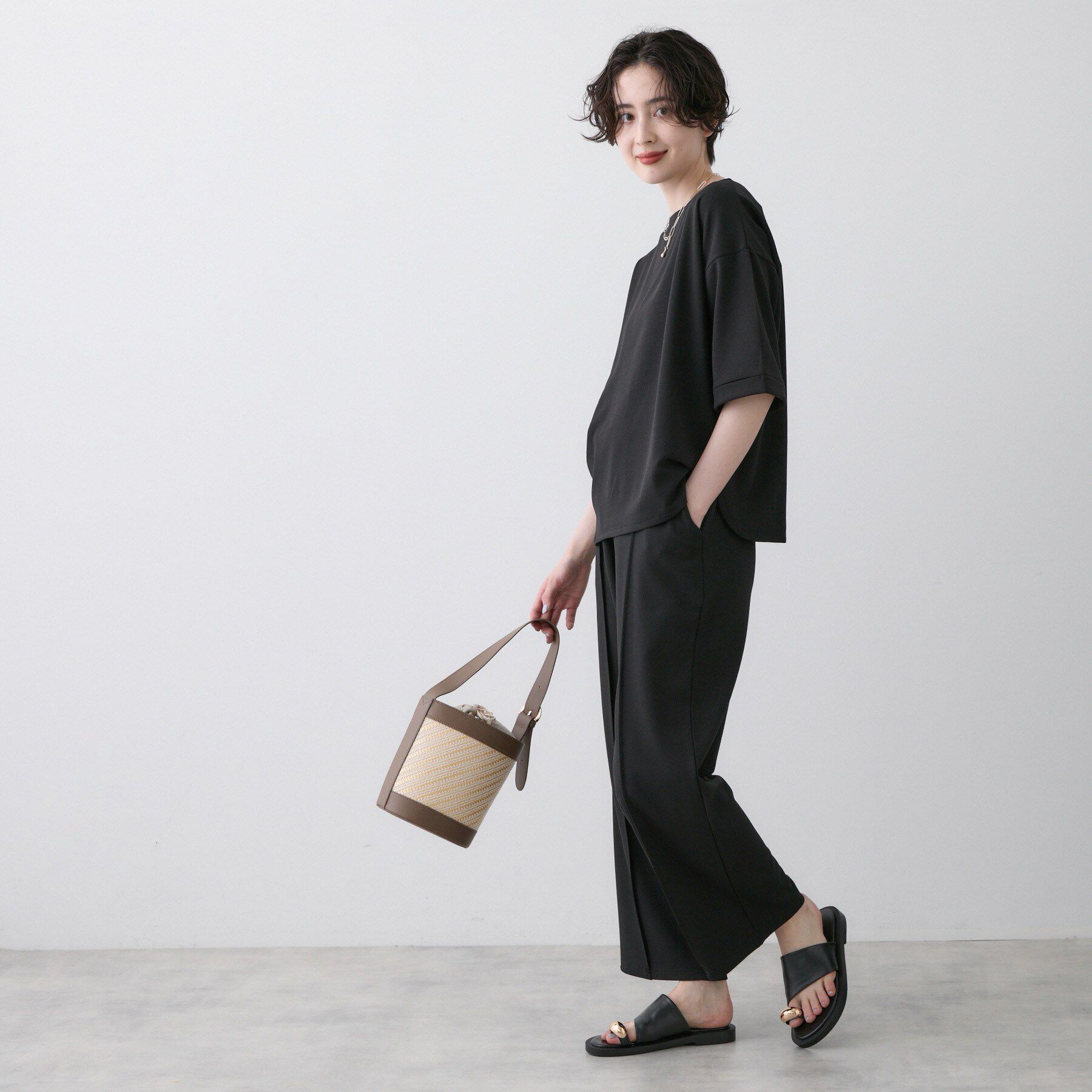 Dessin「【2点セット/洗える】ジョーゼットセットアップ」|スーツ|