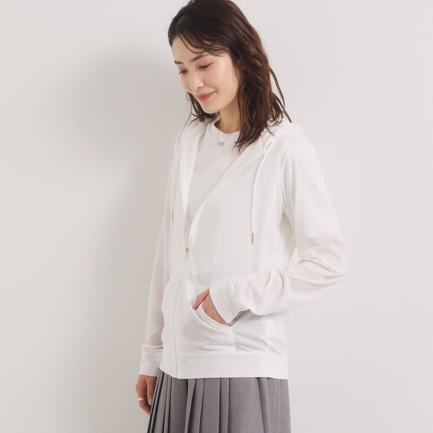 ITS&rsquo;DEMO「【手洗い可】UVカットパーカ」|パーカー|