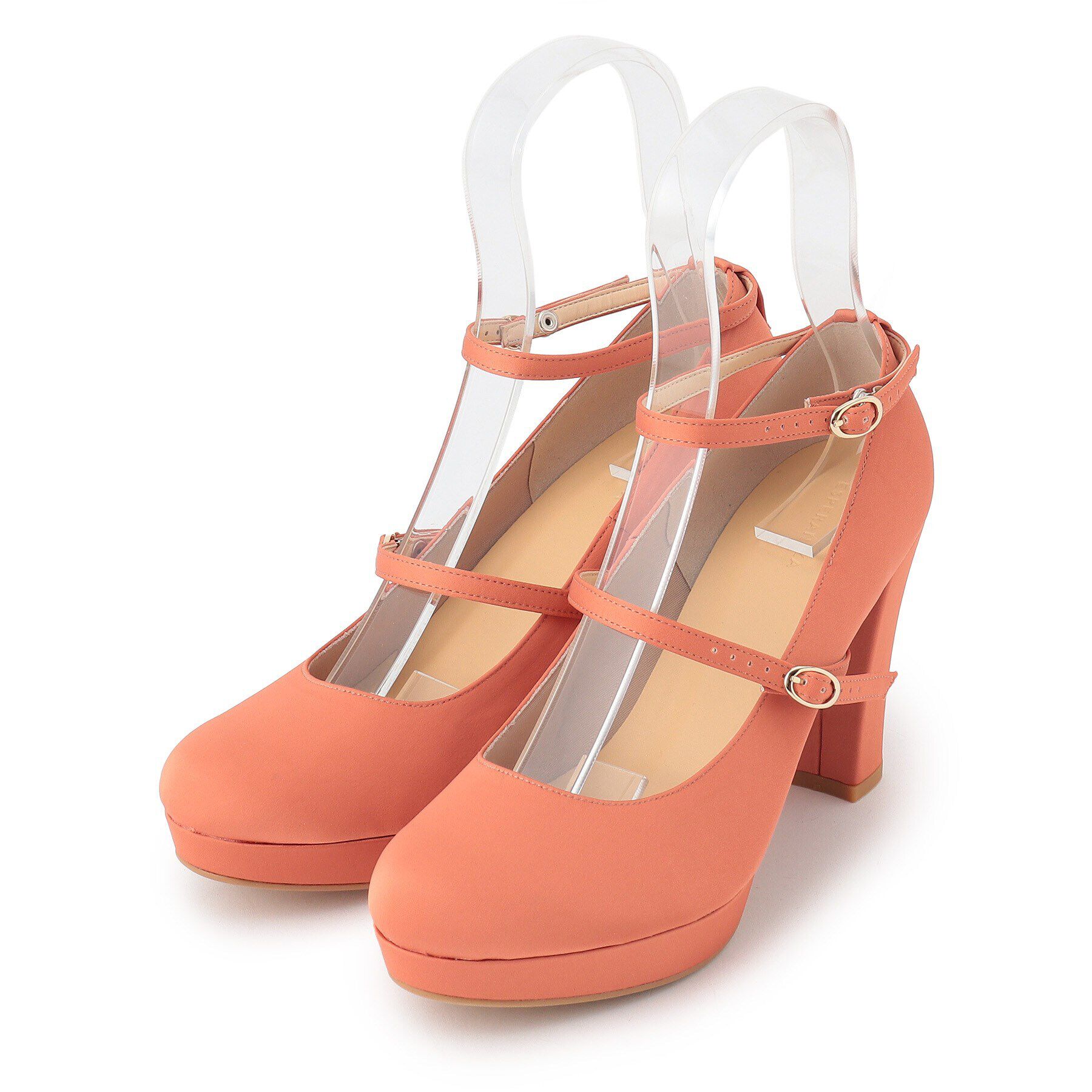 ESPERANZA「5WAYチャンキーヒール厚底パンプス」|パンプス|オレンジ(367)