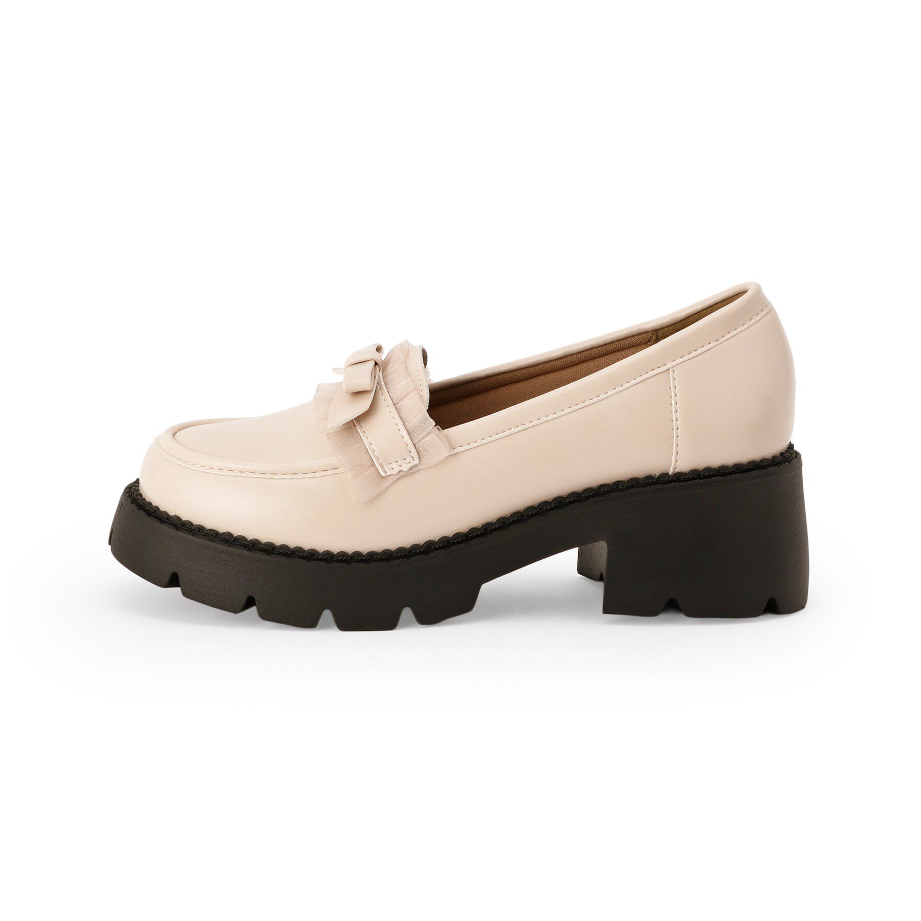 csT&P「フリル付きリボンローファー」|パンプス|