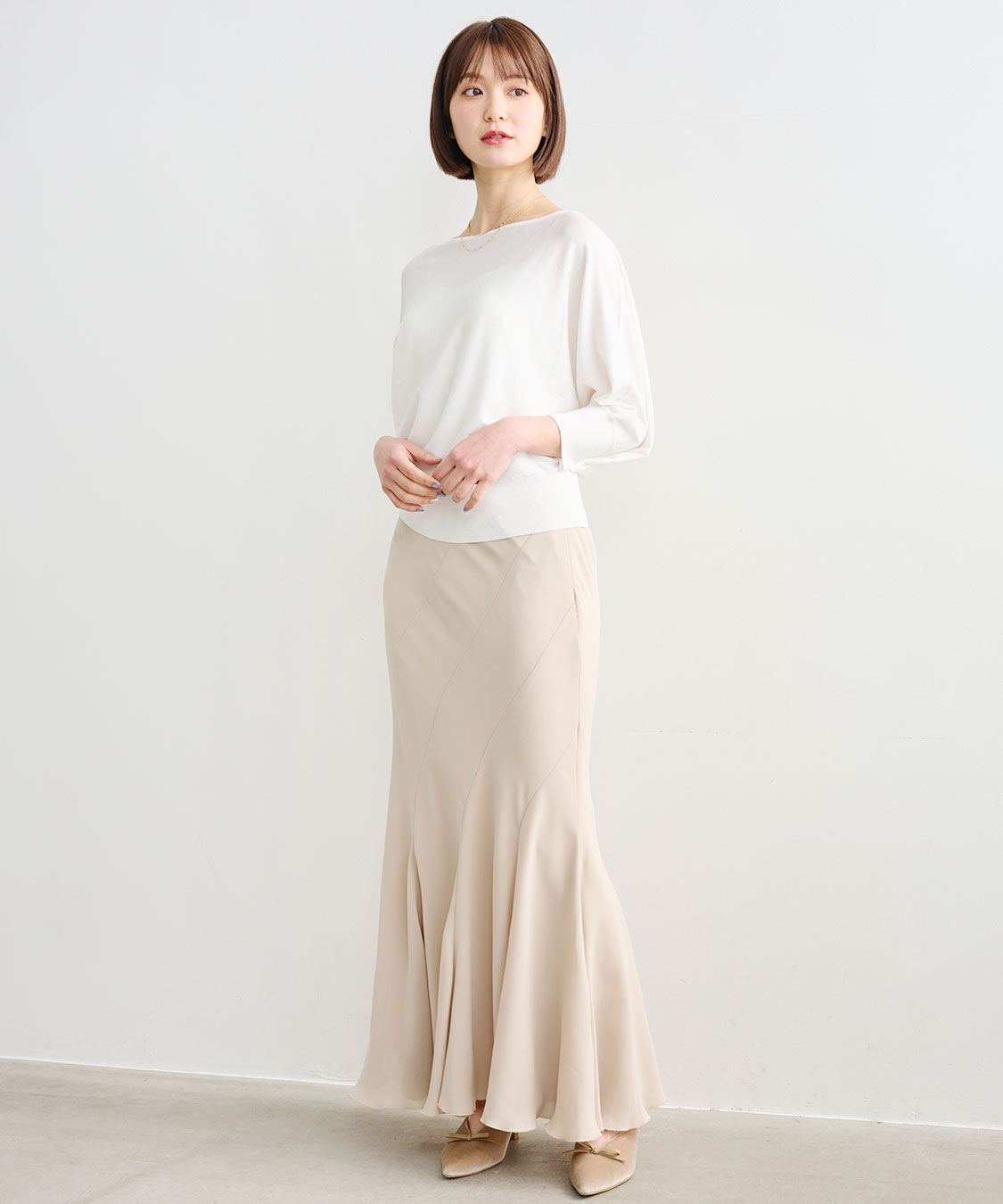 COCO DEAL「アシメドレープニット」|ニット・セーター|