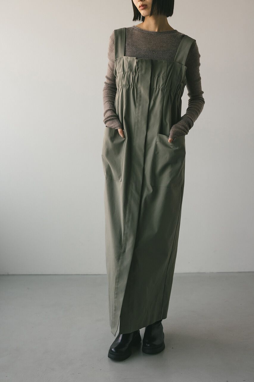 STYLEMIXER「ワイドギャザージャンスカ」|ワンピース|