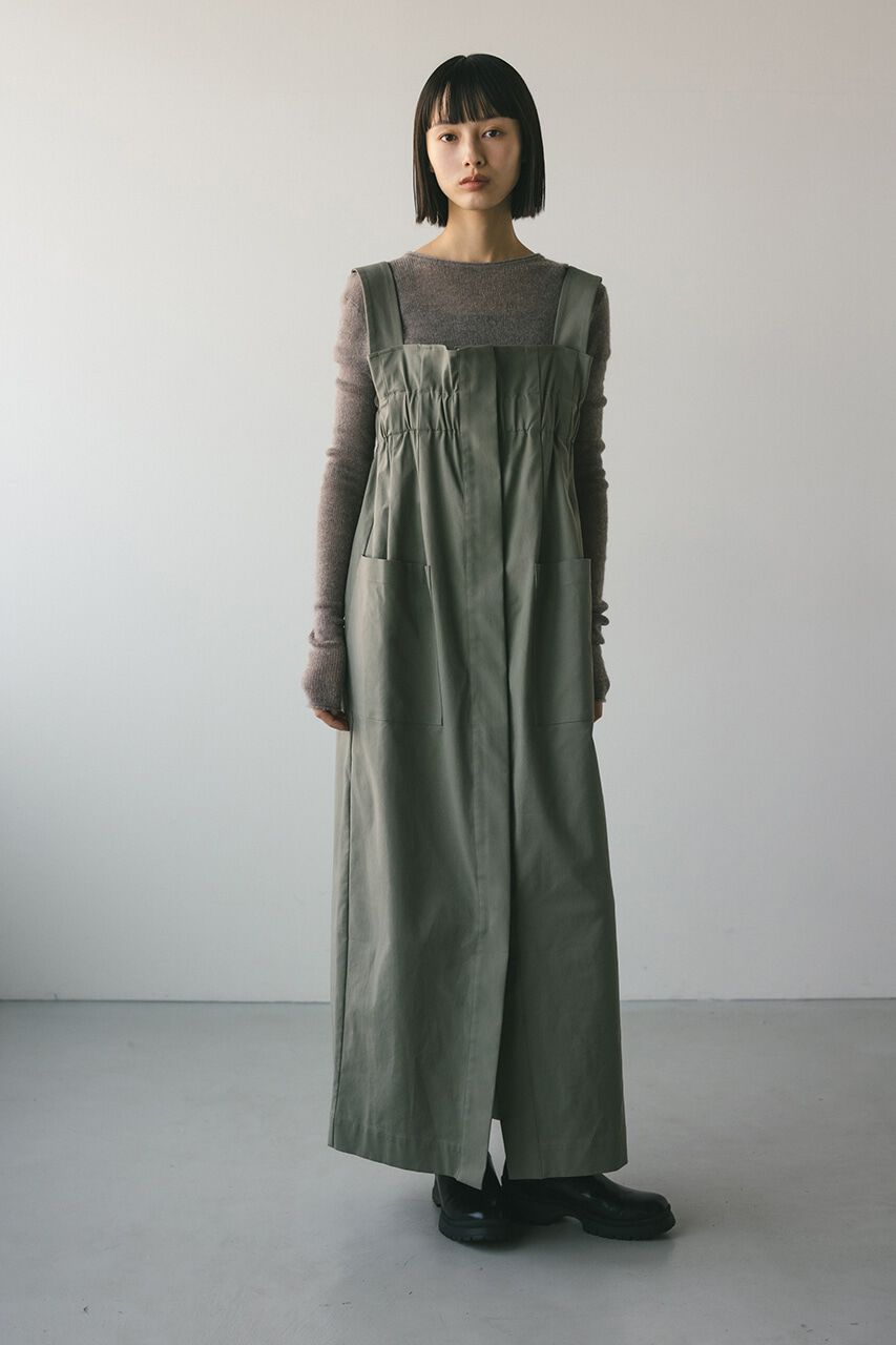 STYLEMIXER「ワイドギャザージャンスカ」|ワンピース|