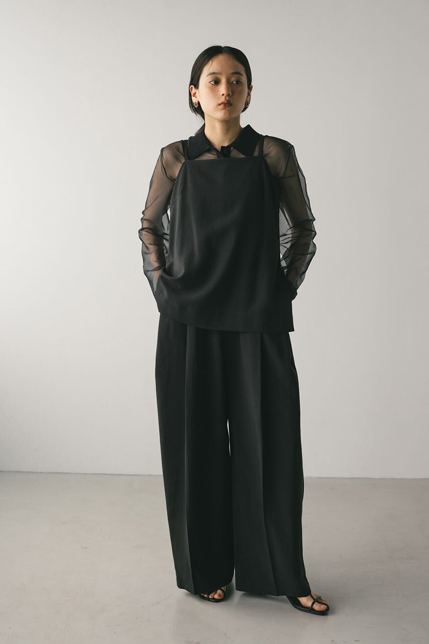 STYLEMIXER「リネンミックスレイヤードオールインワン」|その他|BLK