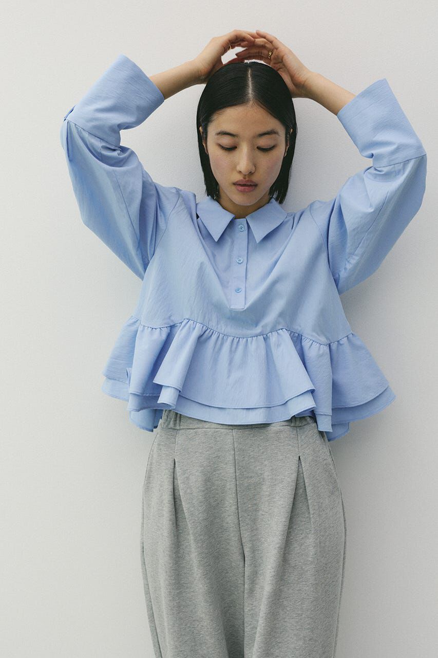 STYLEMIXER「ヘムフリルシャツ」|シャツ・ブラウス|SAX