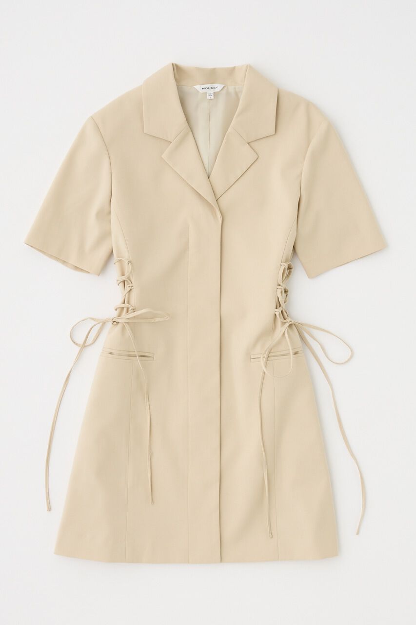 MOUSSY「LACE UP TAILORED ドレス」|ワンピース|