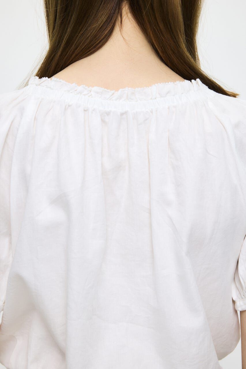 MOUSSY「SCOOP NECK PIN TUCK ブラウス」|シャツ・ブラウス|