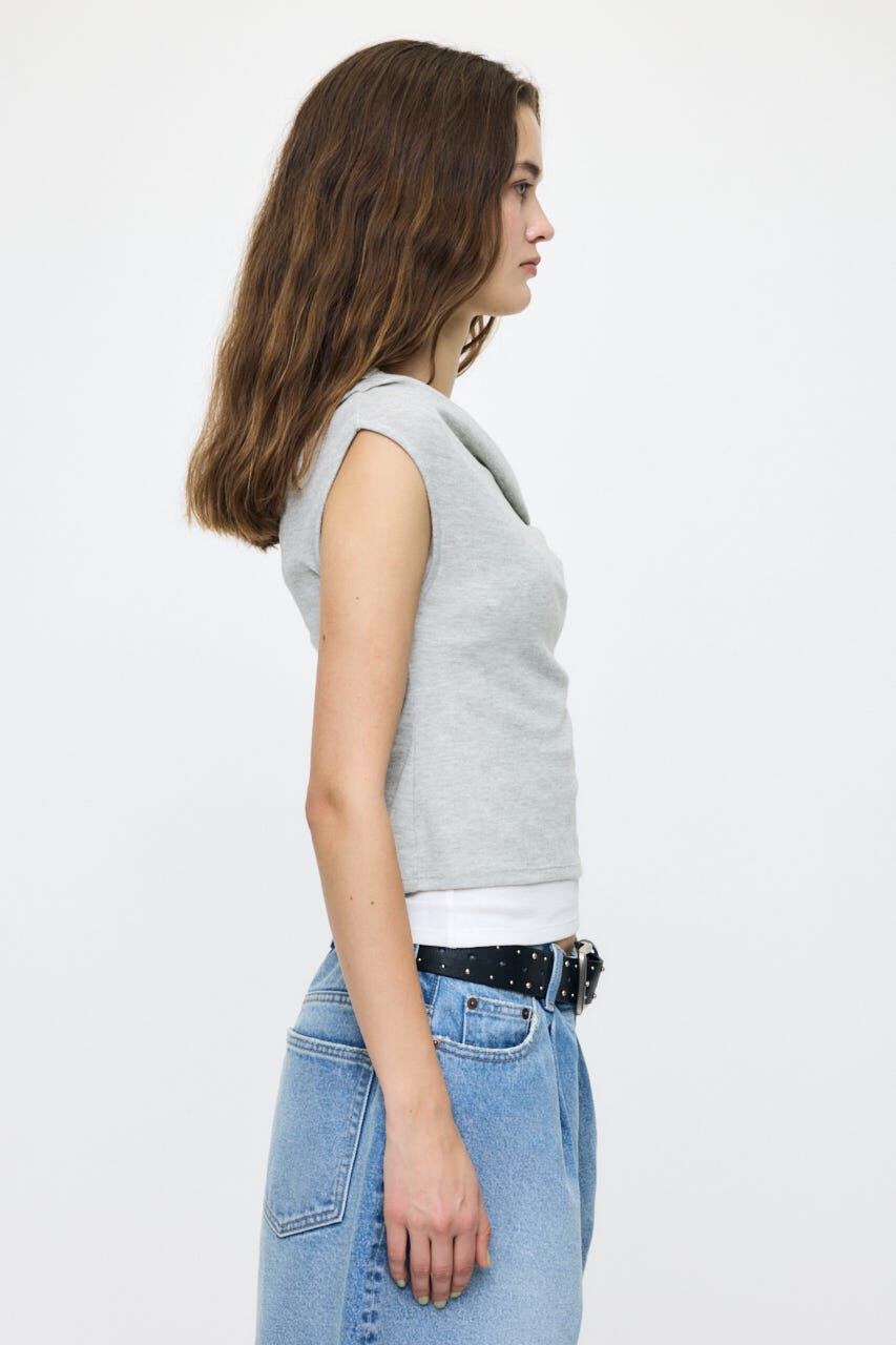 MOUSSY「LAYERED OFF SHOULDER トップス」|Tシャツ・カットソー|