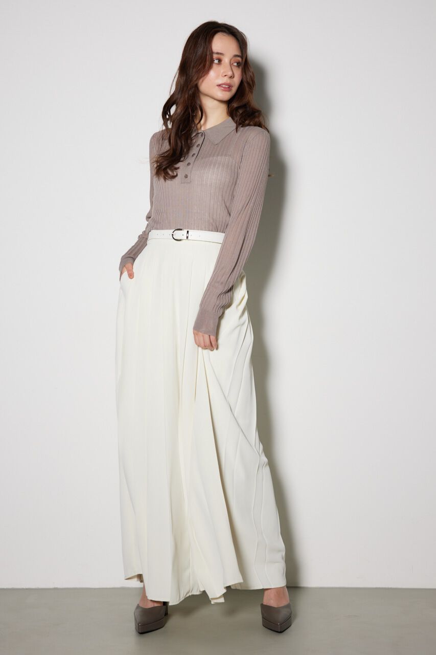 rienda「シアーポロニットトップス」|ニット・セーター|