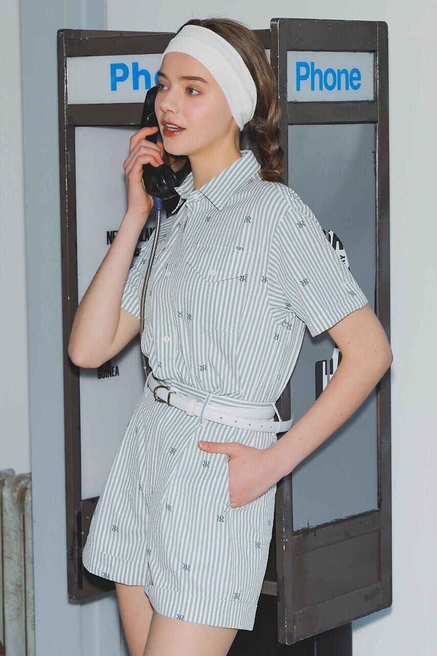 rienda「オリジナルロゴタックショートパンツ」|その他|GRY