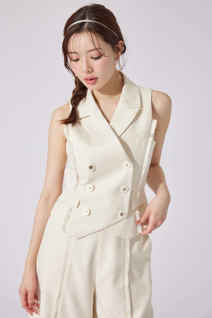 rienda「テーラードベスト」|ダウンベスト・ベスト|