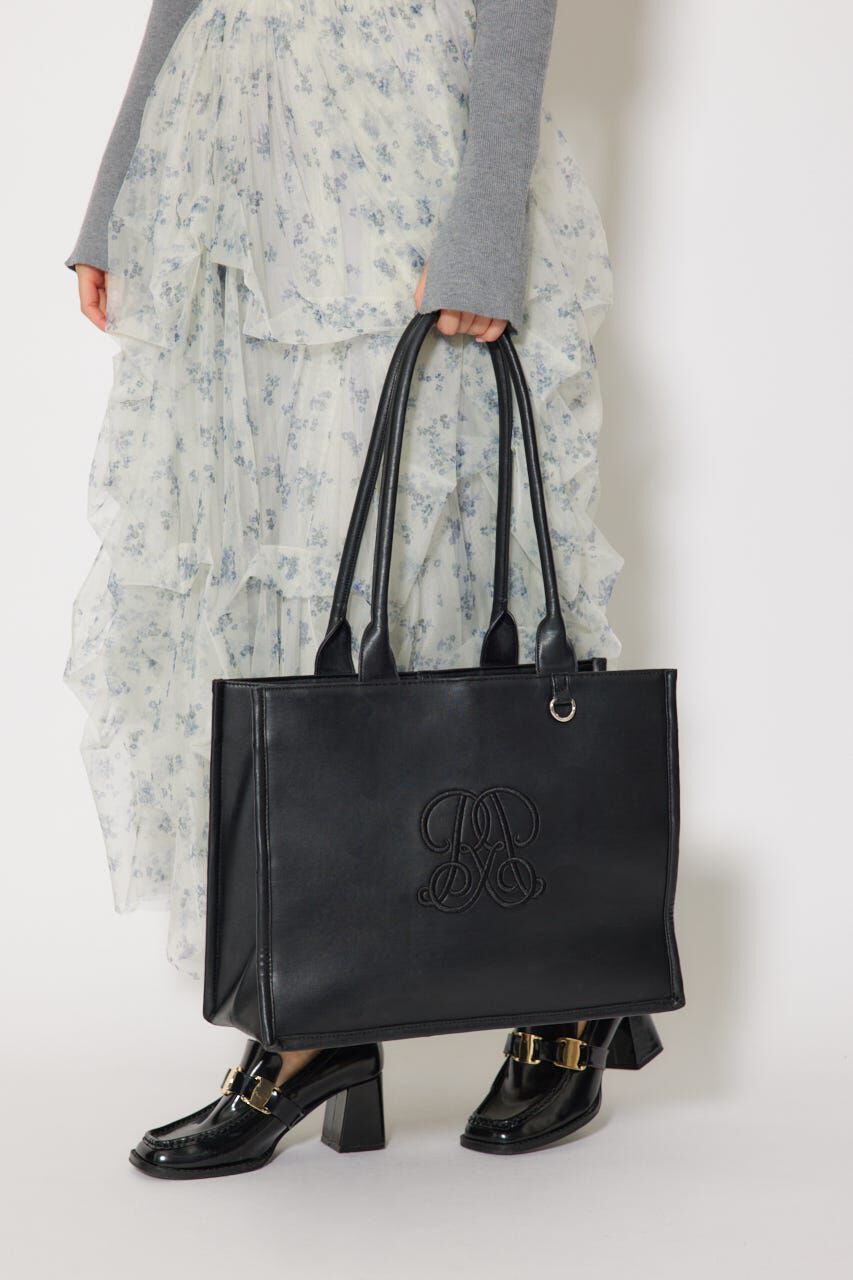 rienda「WRRロゴフェイクレザートートバッグ」|その他|