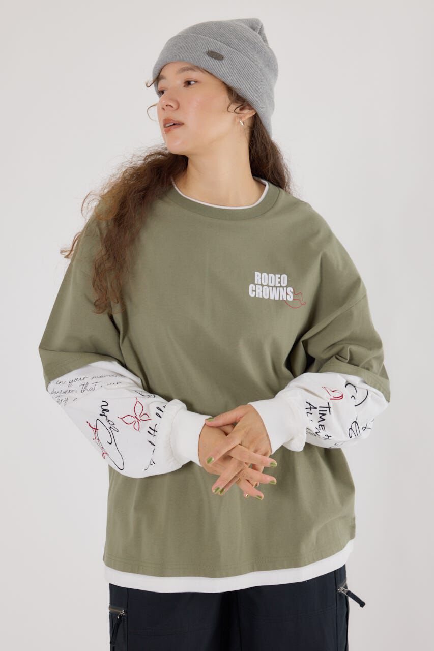 RODEO CROWNS「オーバーロゴレイヤードロングスリーブTシャツ」|Tシャツ・カットソー|KHA
