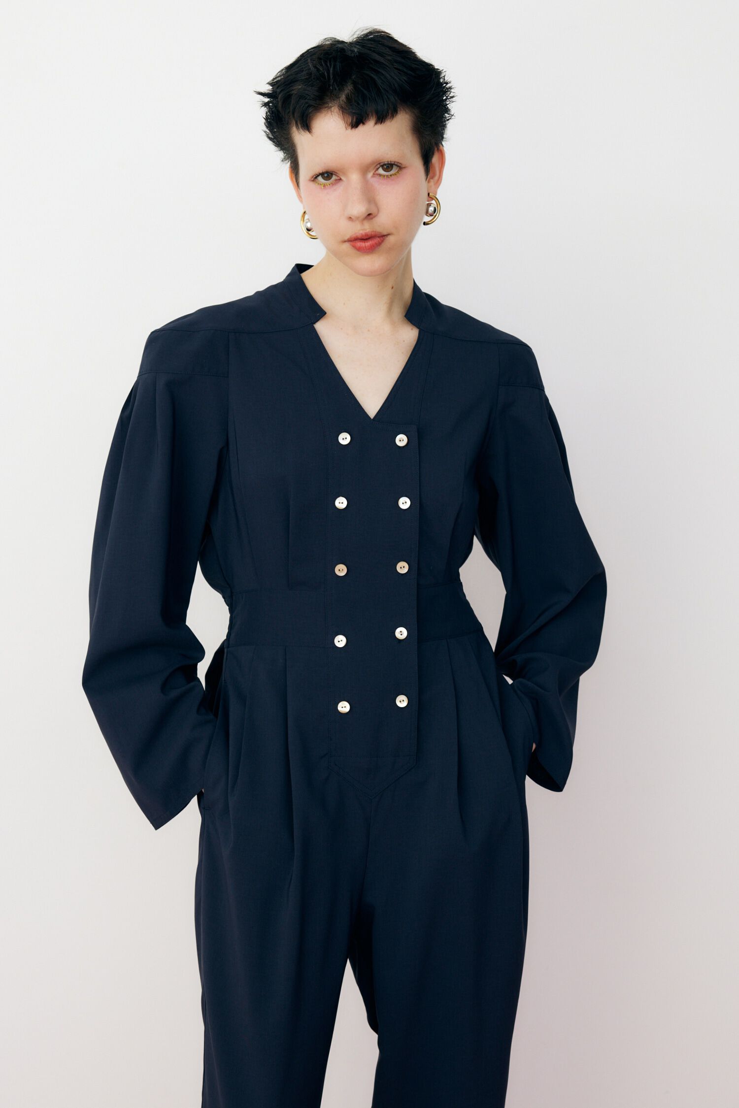 HeRIN.CYE「Cup shoulder jump suits」|ワンピース|