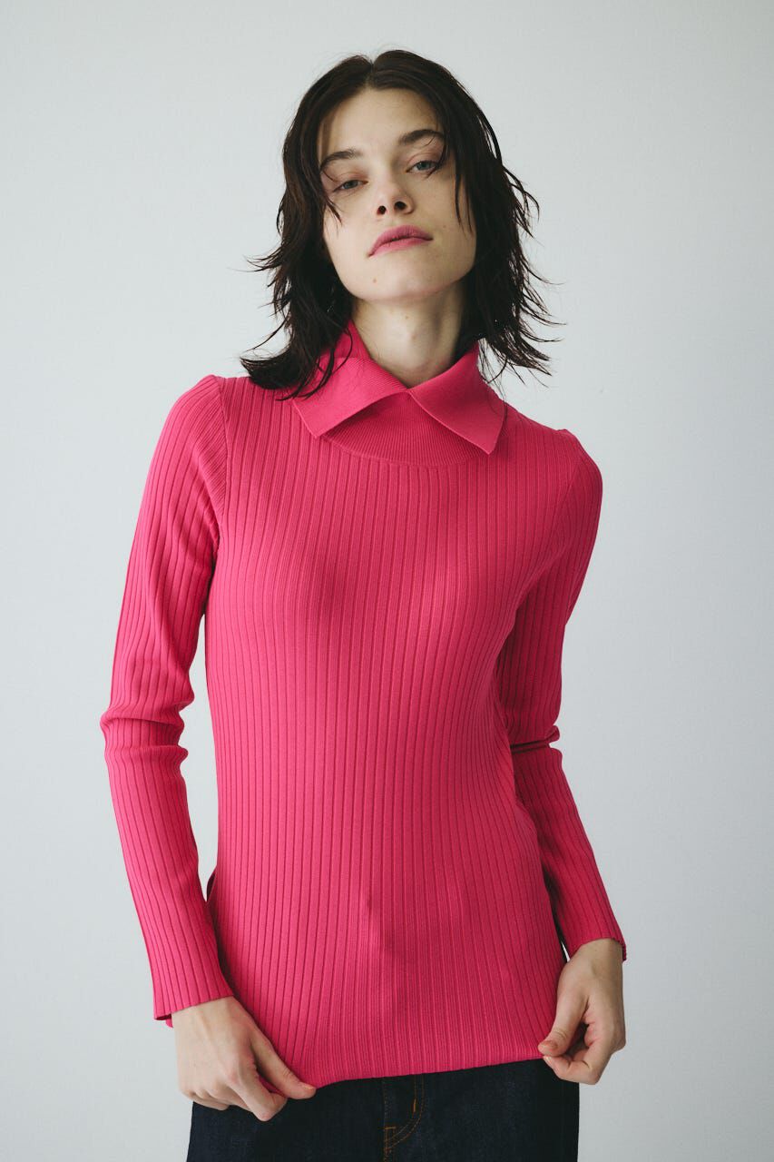 HeRIN.CYE「Stand collar knit top」|ニット・セーター|