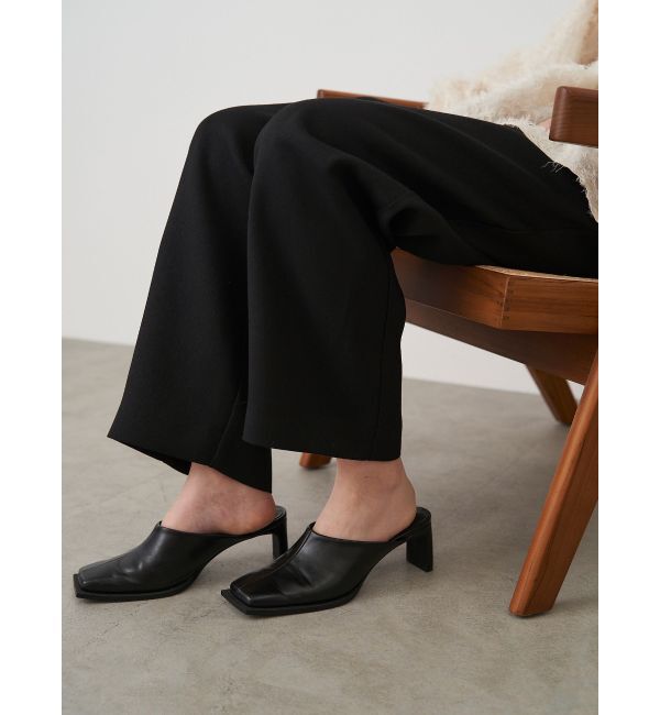 ELENDEEK「SQUARE SLIDER SHOES」|サンダル|