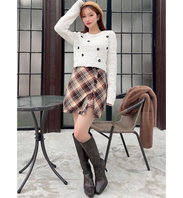 RESEXXY「シャツドッキングニットトップス」|ニット・セーター|