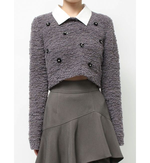 RESEXXY「シャツドッキングニットトップス」|ニット・セーター|