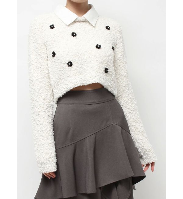 RESEXXY「シャツドッキングニットトップス」|ニット・セーター|